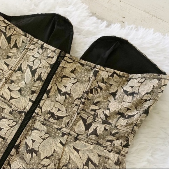 Lovers + Friends wild & free metallic bodycon mini dress size xs - Picture 4 of 8